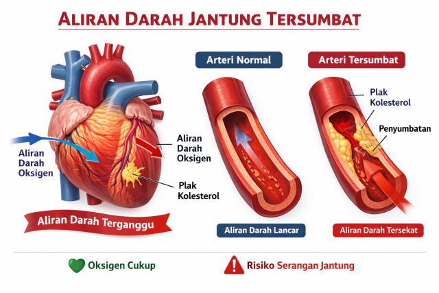 masalah jantung tersumbat