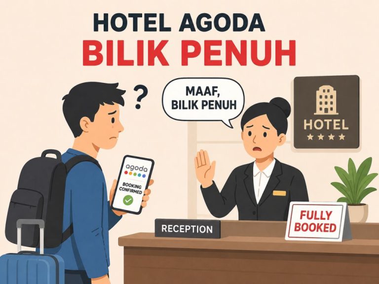 bila dah booking tapi hotel kata penuh apa perlu kita buat