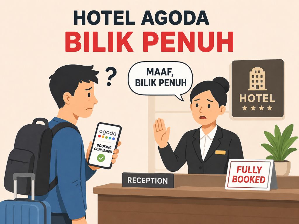 bila dah booking tapi hotel kata penuh apa perlu kita buat